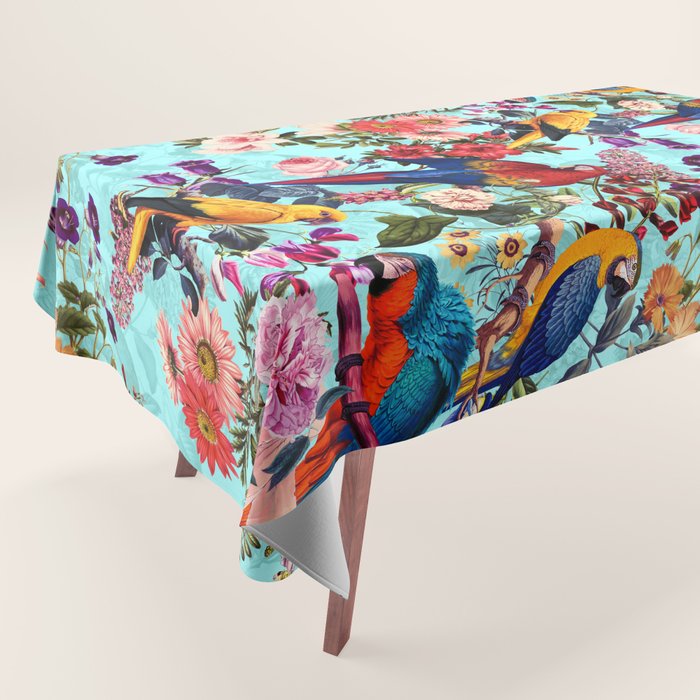 Floral and Birds XI Tablecloth Gallery Image 1