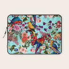 Floral and Birds XI Laptop Sleeve Gallery Image 1