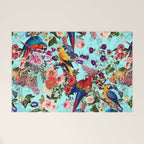 Floral and Birds XI Welcome Mat Gallery Image 1