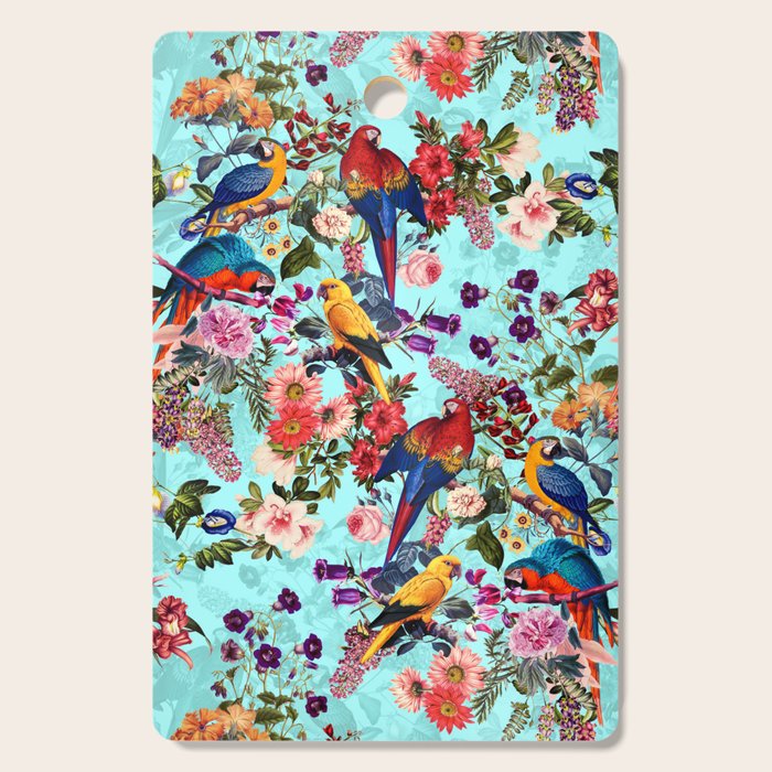 Floral and Birds XI Cutting Board Gallery Image 1