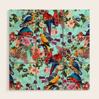 Floral and Birds XI Wood Wall Art Gallery Image 1