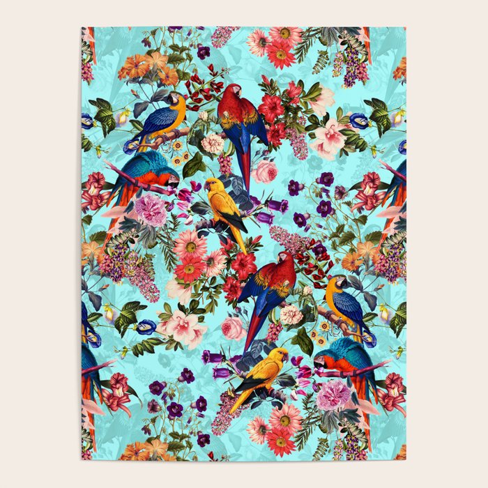 Floral and Birds XI Poster Gallery Image 4