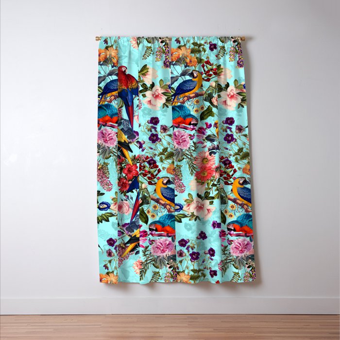 Floral and Birds XI Window Curtain Gallery Image 3