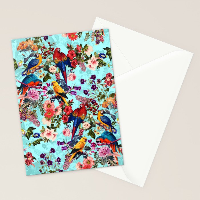 Floral and Birds XI Stationery Card Gallery Image 2