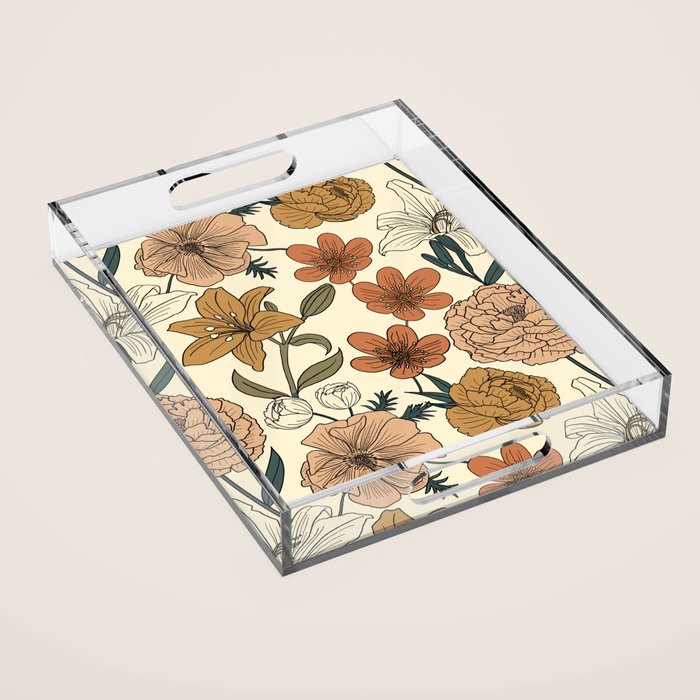 Spring Floral Mood Acrylic Tray Gallery Image 1