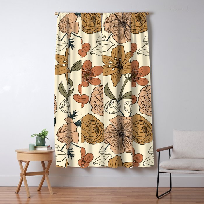 Spring Floral Mood Window Curtain Gallery Image 5