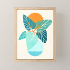 Tropical Symmetry Retro Botanic Mini Art Print Gallery Image 1