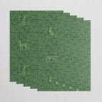 Spring Cheetah Pattern - Forest Green Wrapping Paper Gallery Image 3