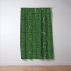 Spring Cheetah Pattern - Forest Green Window Curtain Gallery Image 3