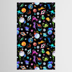 Dinosaur Astronauts In Outer Space Tablecloth Gallery Image 2