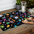 Dinosaur Astronauts In Outer Space Outdoor Rug Gallery Image 2