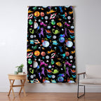 Dinosaur Astronauts In Outer Space Window Curtain Gallery Image 5