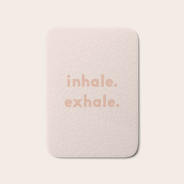 inhale exhale âÂ blush Bath Mat Gallery Image 1