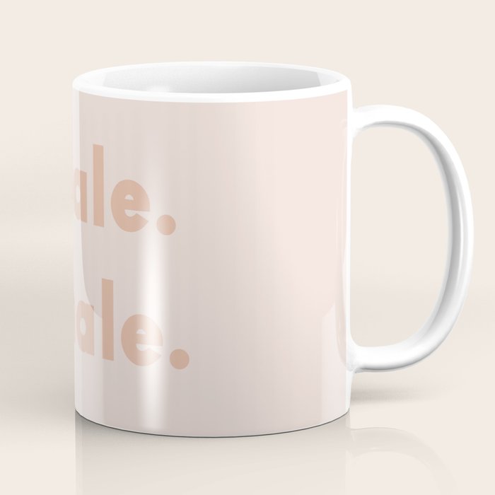 inhale exhale âÂ blush Coffee Mug Gallery Image 1