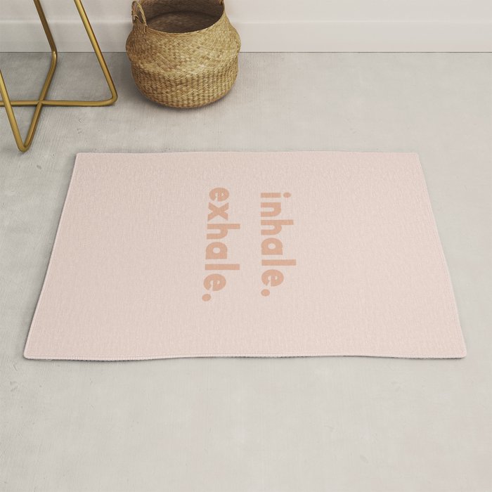 inhale exhale âÂ blush Rug Gallery Image 1