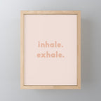 inhale exhale âÂ blush Mini Art Print Gallery Image 1