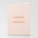 inhale exhale âÂ blush Stationery Card Gallery Image 2