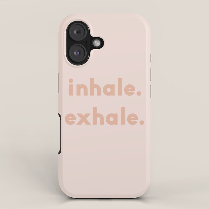 inhale exhale âÂ blush iPhone Case Gallery Image 1