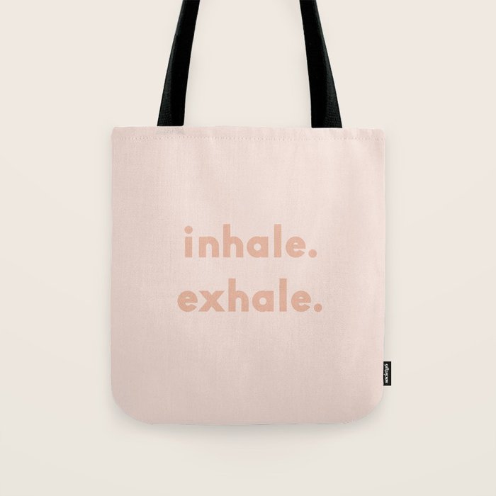 inhale exhale âÂ blush Tote Bag Gallery Image 1