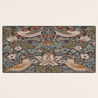 Strawberry thief, William Morris  Desk Mat Gallery Image 3