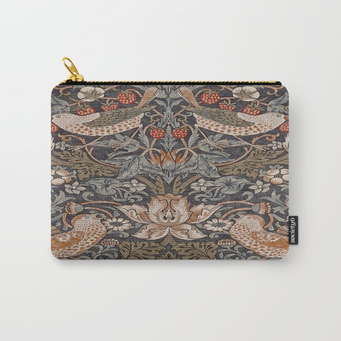 Strawberry thief, William Morris  Carry All Pouch Gallery Image 1