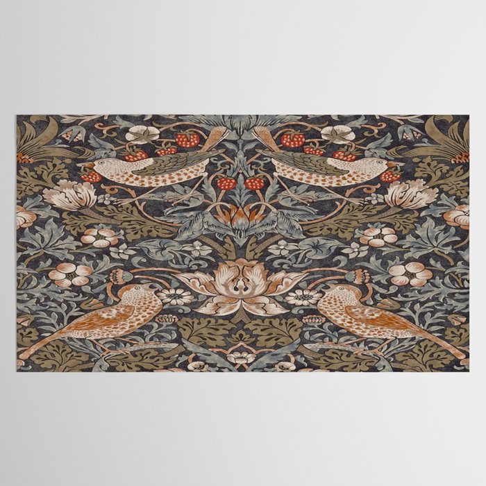 Strawberry thief, William Morris  Tablecloth Gallery Image 2