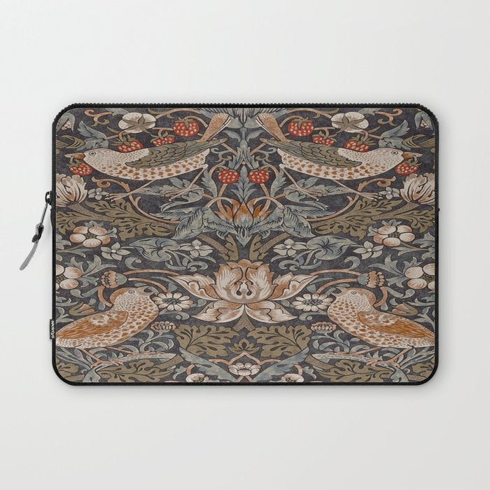 Strawberry thief, William Morris  Laptop Sleeve Gallery Image 1