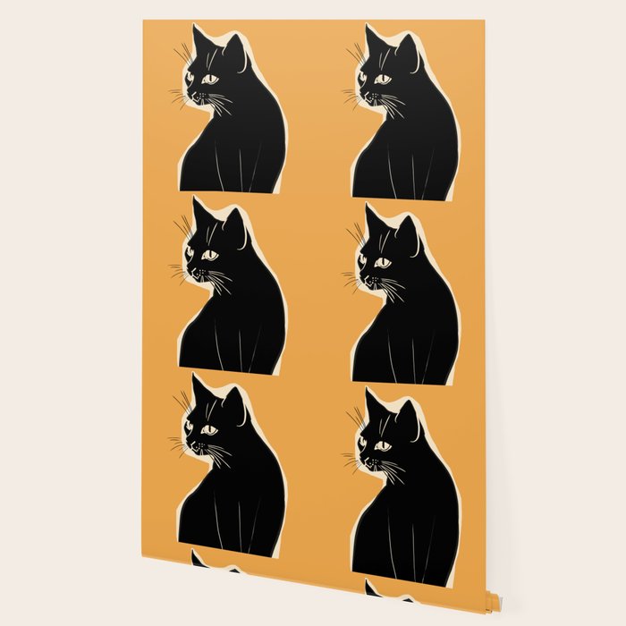 Minimalist Black Cat 3 Wallpaper Gallery Image 2