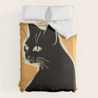 Minimalist Black Cat 3 Duvet Cover Gallery Image 6