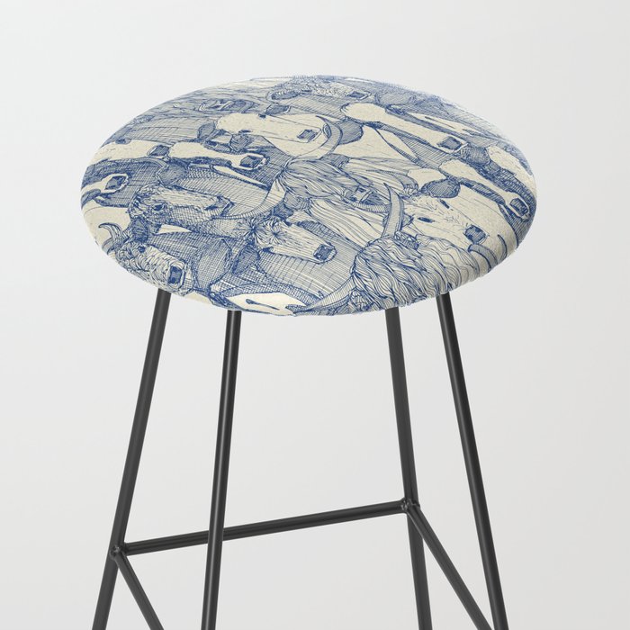 just cattle classic blue pearl Stool Gallery Image 2