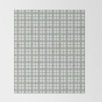 Sage Green and Gray Plaid Throw Blanket Gallery Image 2