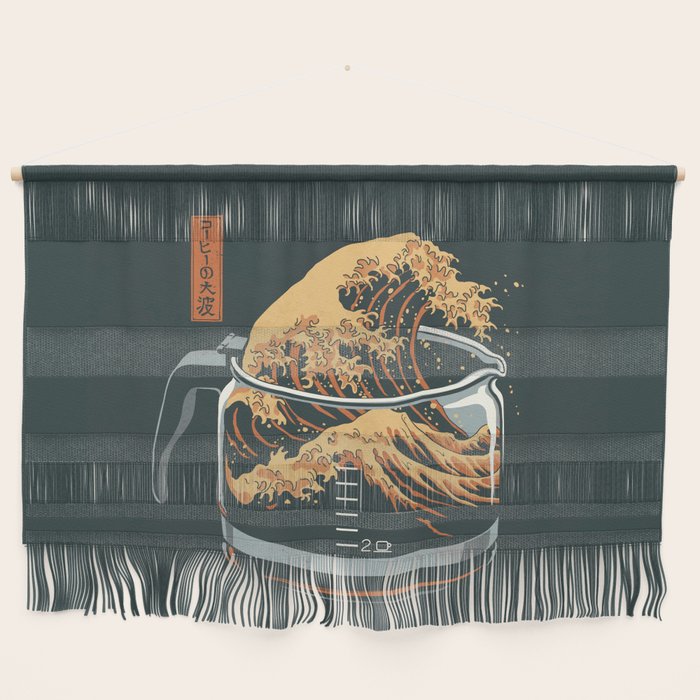 The Great Wave of Coffee Wall Hanging Gallery Image 1