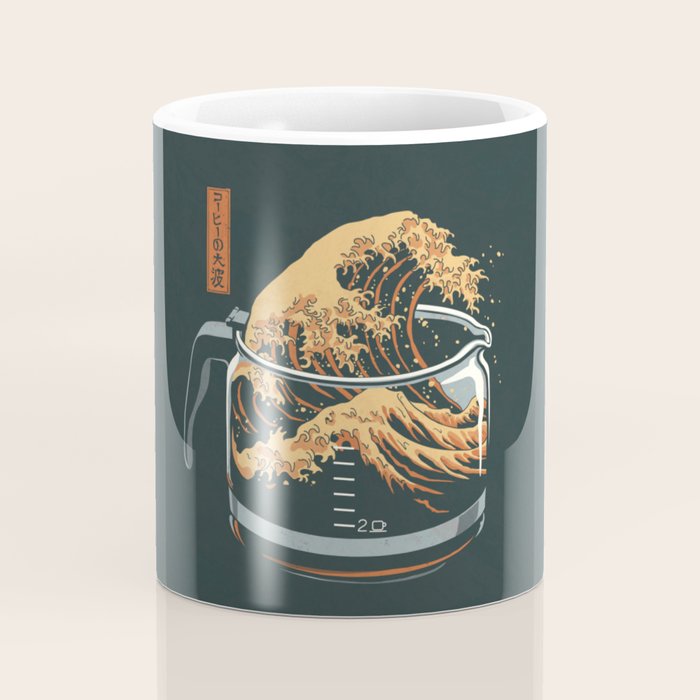 The Great Wave of Coffee Coffee Mug Gallery Image 4