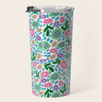 Colorful Cute Floral Travel Mug Gallery Image 3