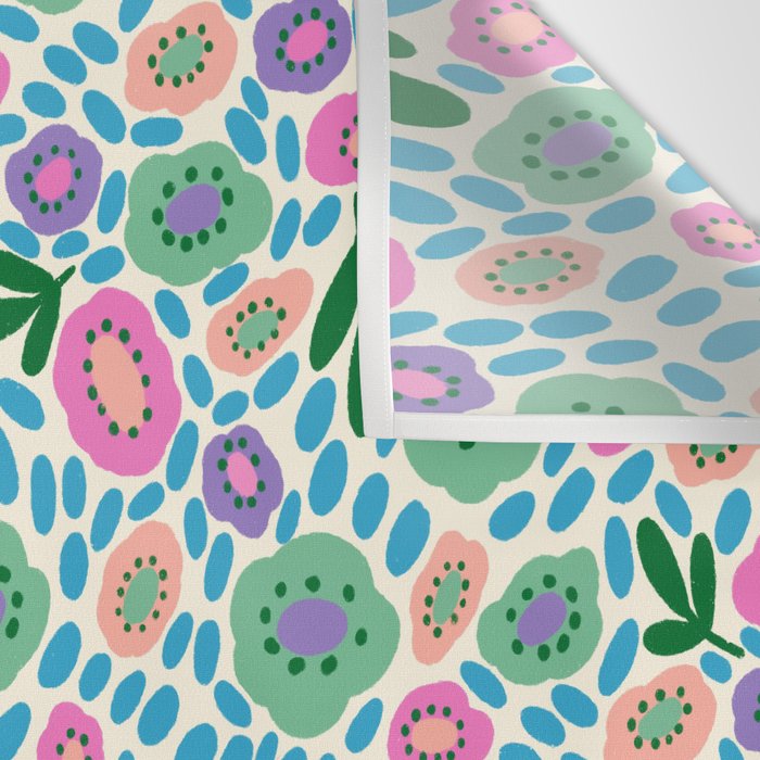 Colorful Cute Floral Wall Tapestry Gallery Image 3