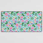 Colorful Cute Floral Desk Mat Gallery Image 3