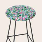 Colorful Cute Floral Stool Gallery Image 2