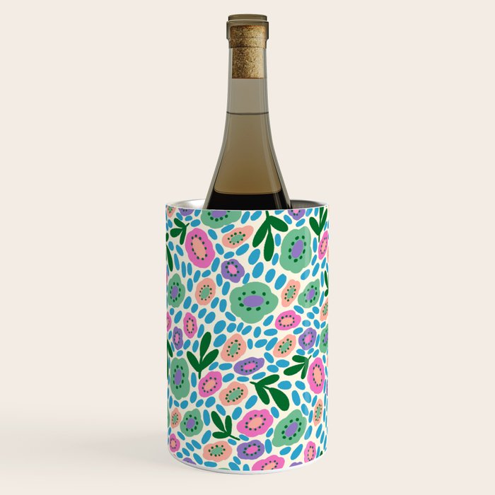 Colorful Cute Floral Wine Chiller Gallery Image 3