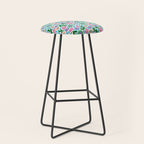 Colorful Cute Floral Stool Gallery Image 1