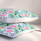 Colorful Cute Floral Pillow Sham Gallery Image 3