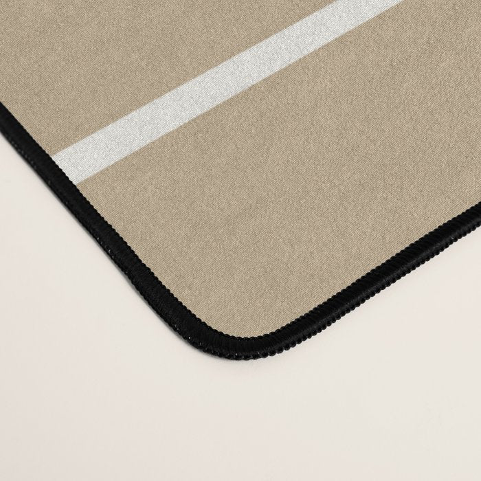Minimal Arch LVI Neutral Tan Modern Geometric Lines Desk Mat Gallery Image 4
