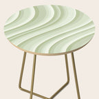Wavy Stripes XXI - Pastel Natural Green Side Table Gallery Image 2