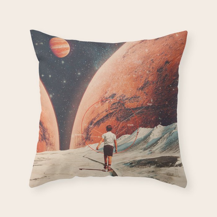 Don't Forget your Path Throw Pillow Gallery Image 1