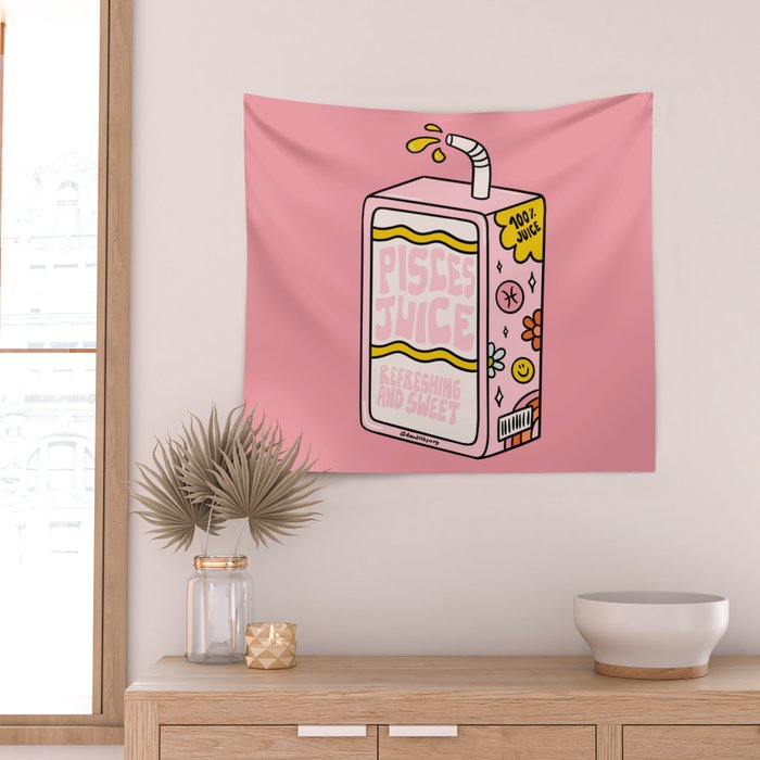Pisces Juice Box Wall Tapestry Gallery Image 2