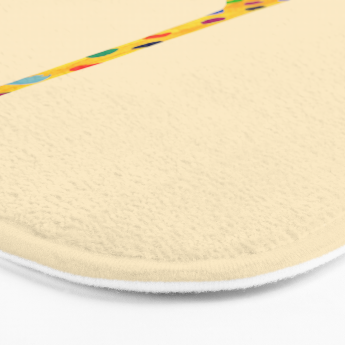 Paint by number giraffe Bath Mat Gallery Image 3
