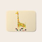 Paint by number giraffe Bath Mat Gallery Image 1