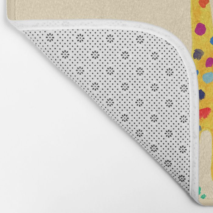 Paint by number giraffe Bath Mat Gallery Image 2
