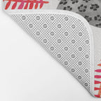 Black Jaguar - Red Leaf Palette Bath Mat Gallery Image 2