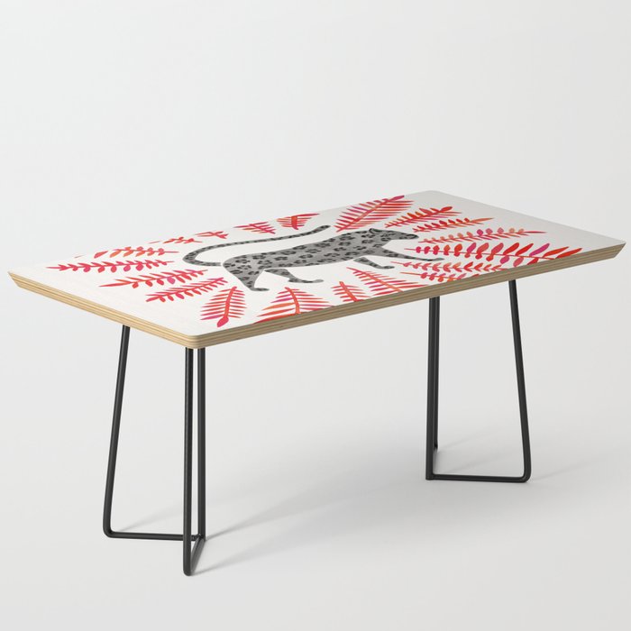 Black Jaguar - Red Leaf Palette Coffee Table Gallery Image 1