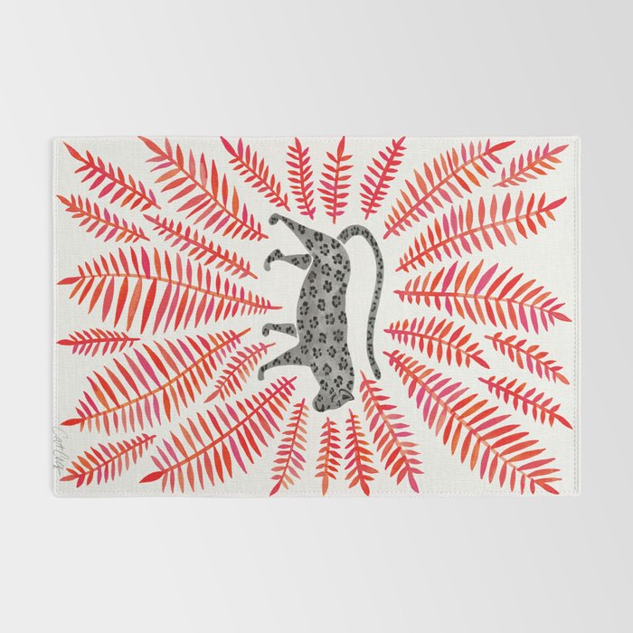 Black Jaguar - Red Leaf Palette Rug Gallery Image 2